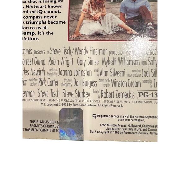 Vintage VHS Tape - Forest Gump - Tom Hanks - 1995 - Picture 5 of 5